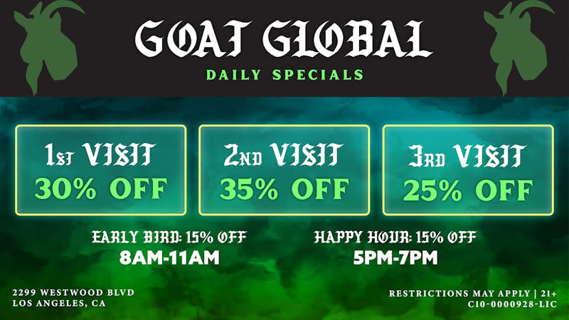 Goat Global Delivery 🐐 First Time Patients Receive 30% OFF 🐐
