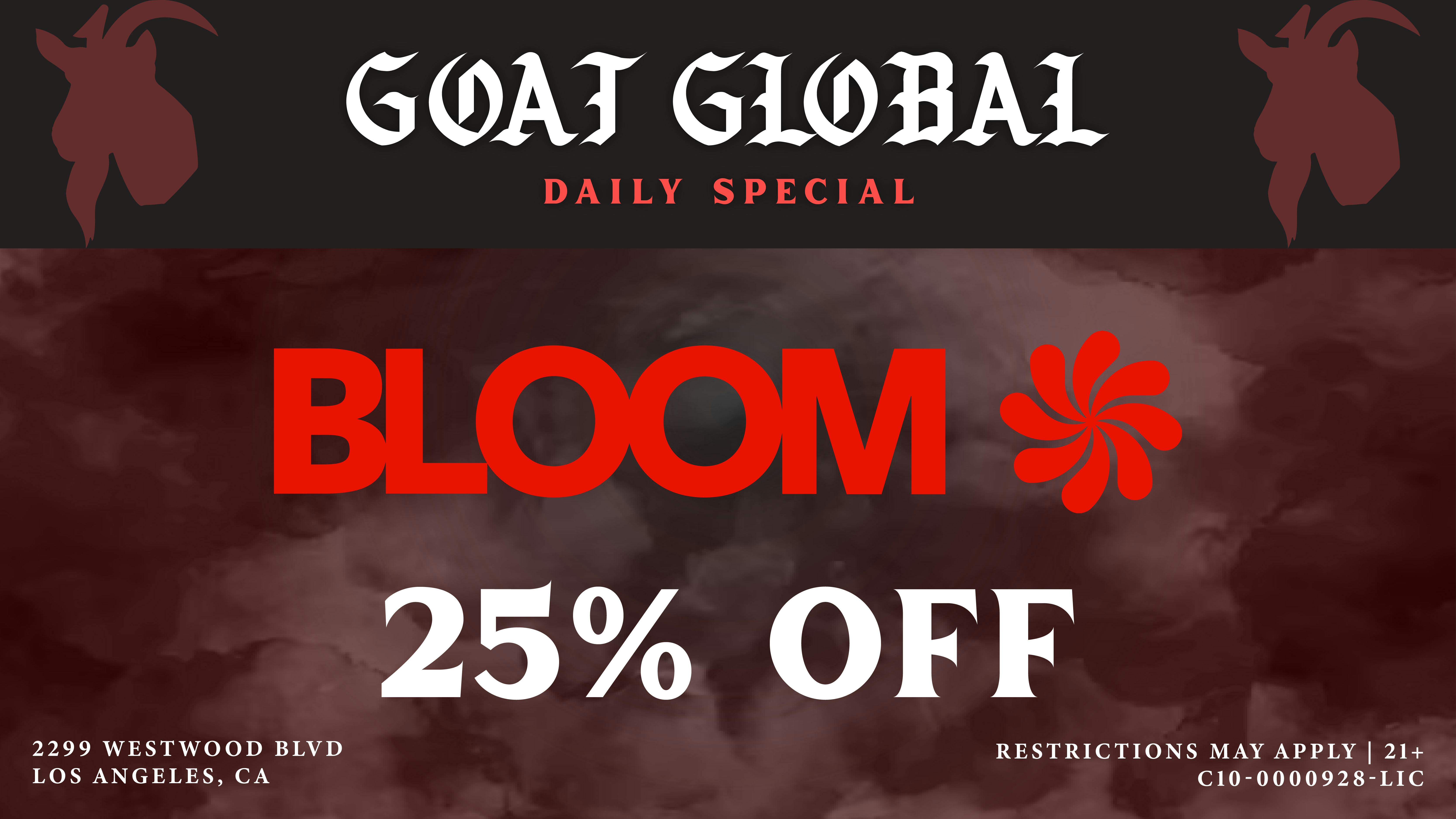 GOAT Global Westwood 🌸 25% OFF BLOOM EVERY DAY 🌸