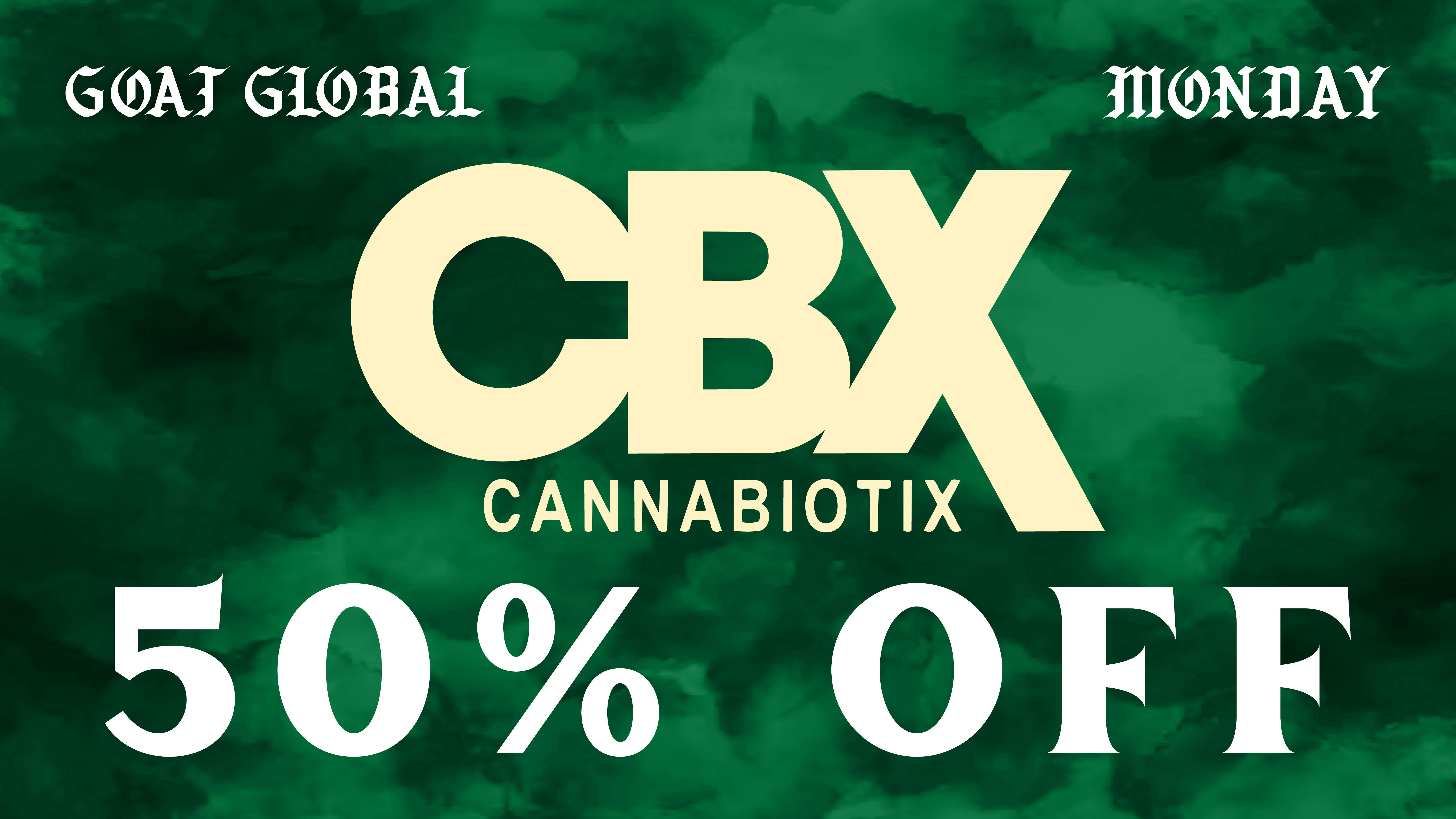 GOAT Global Westwood 🍃 50% OFF CANNABIOTIX EVERY MONDAY 🍃