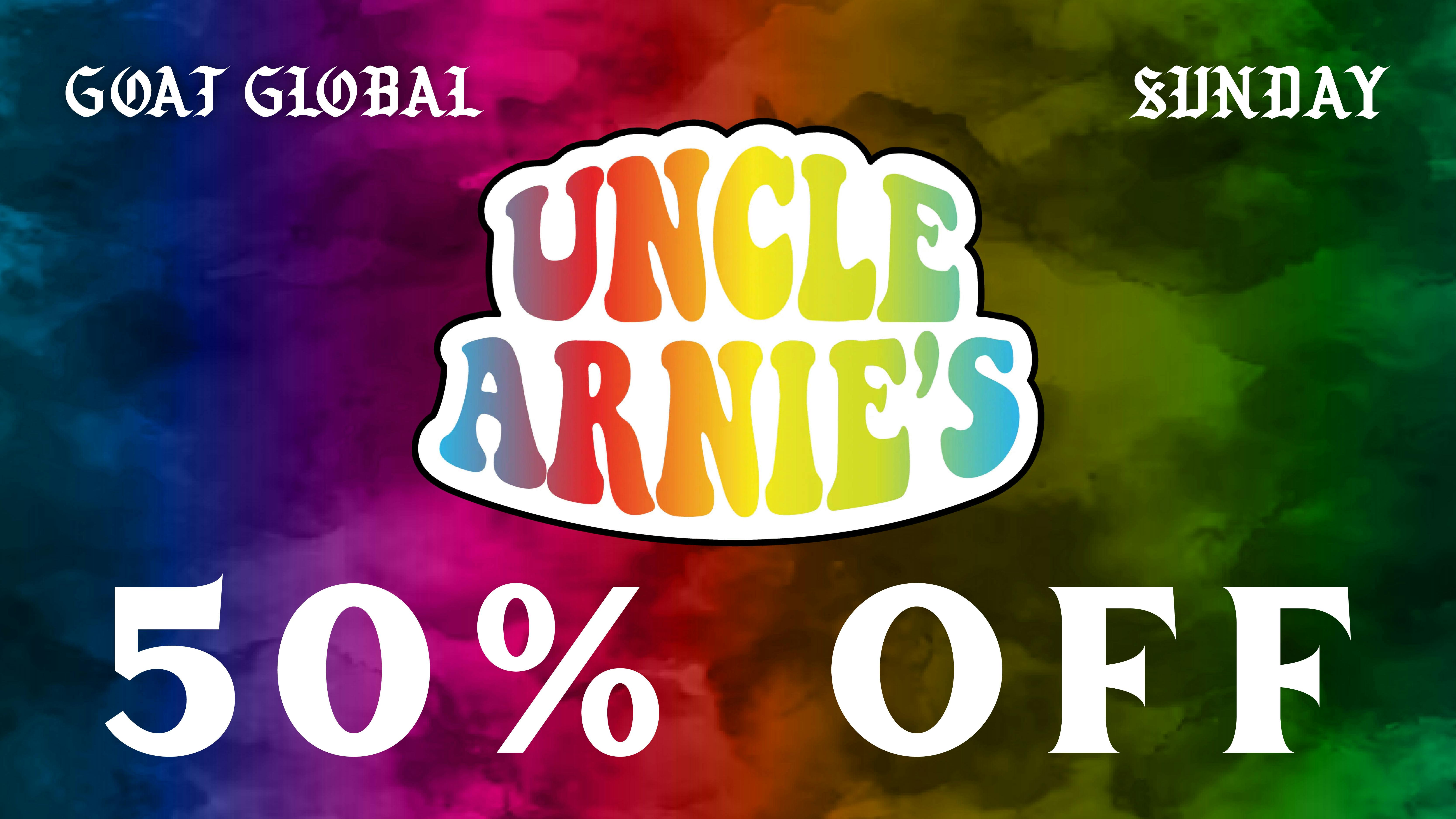 Goat Global Delivery 🌈 50% OFF UNCLE ARNIE'S EVERY SUNDAY 🌈