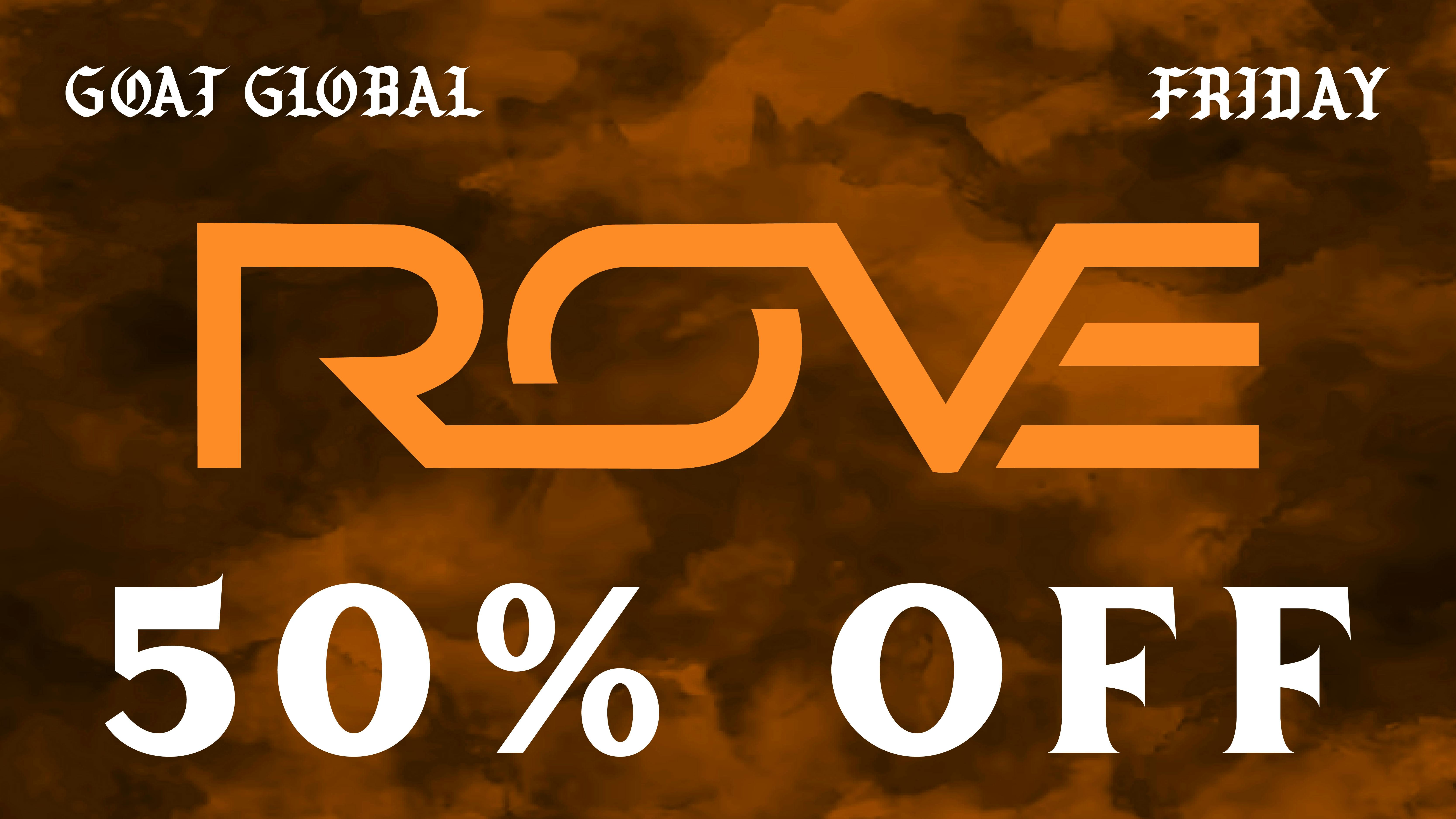 GOAT Global Westwood 🔸 50% OFF ROVE EVERY FRIDAY 🔸