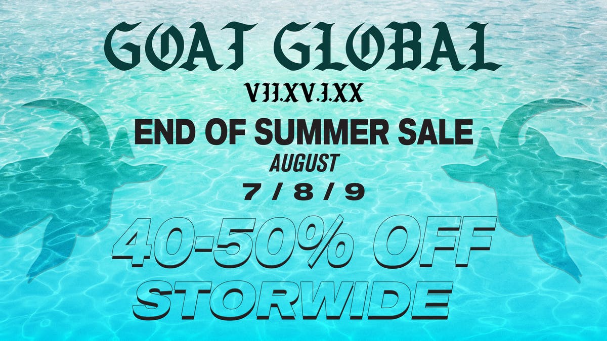 Goat Global - Santa Monica 40-50% OFF | END OF SUMMER SALE WEEKEND
