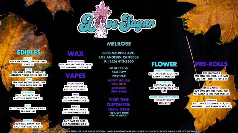 Dope Sugar 100% OFF FTP! TAX INCLUDED IN PRICE YOU SEE!