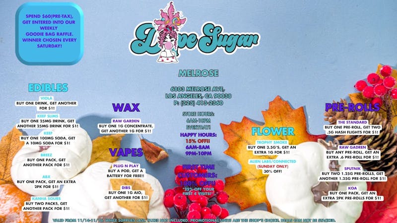 Dope Sugar 100% OFF FTP! TAX INCLUDED IN PRICE YOU SEE!