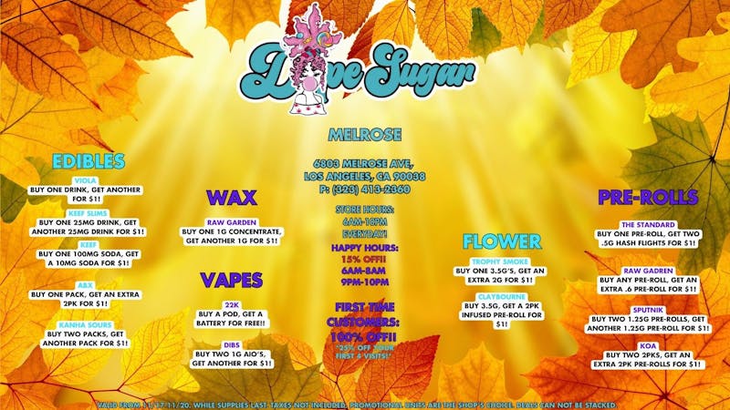 Dope Sugar 100% OFF FTP! TAX INCLUDED IN PRICE YOU SEE!