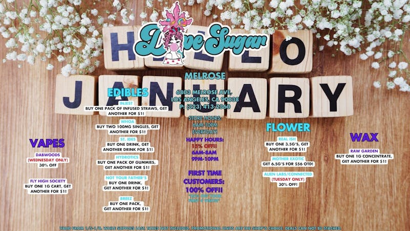 Dope Sugar 100% off FTP!! OPEN 6AM-10PM DAILY!!