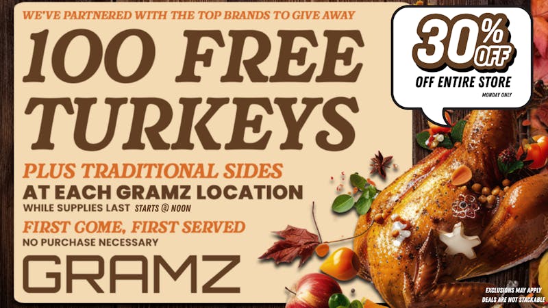 Gramz Cannabis - Romeo TURKEY GIVEAWAY!!!! Starts @ Noon!!!