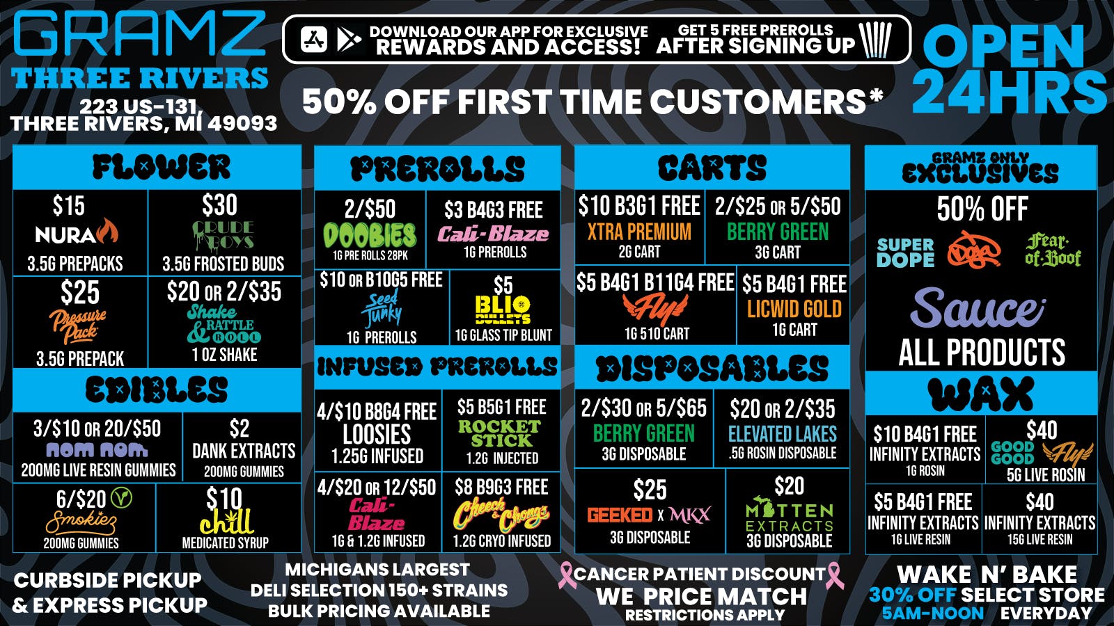 Gramz Cannabis - Three Rivers OPEN 24 HOURS WITH DEALS YOU CAN’T MISS!!