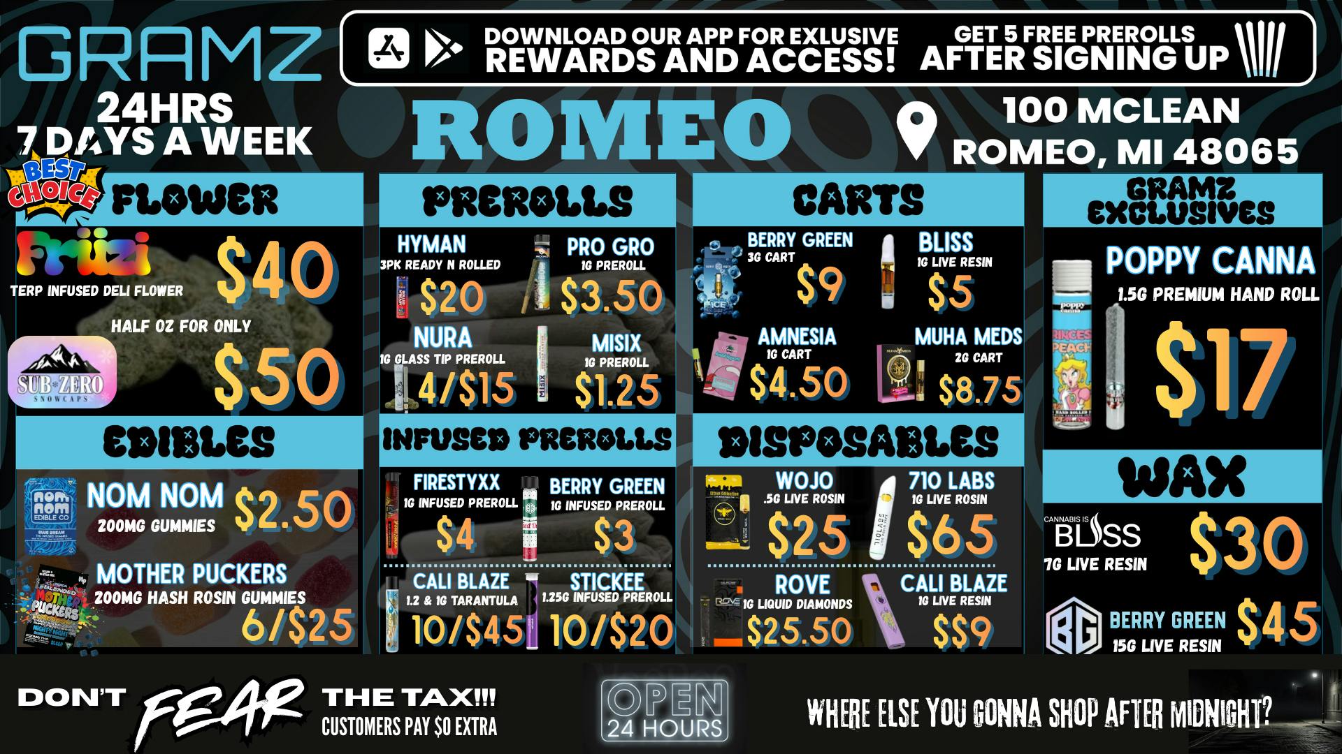 Gramz Cannabis - Romeo 💰 THE PRICE LEADER IN THE MITTEN ✋