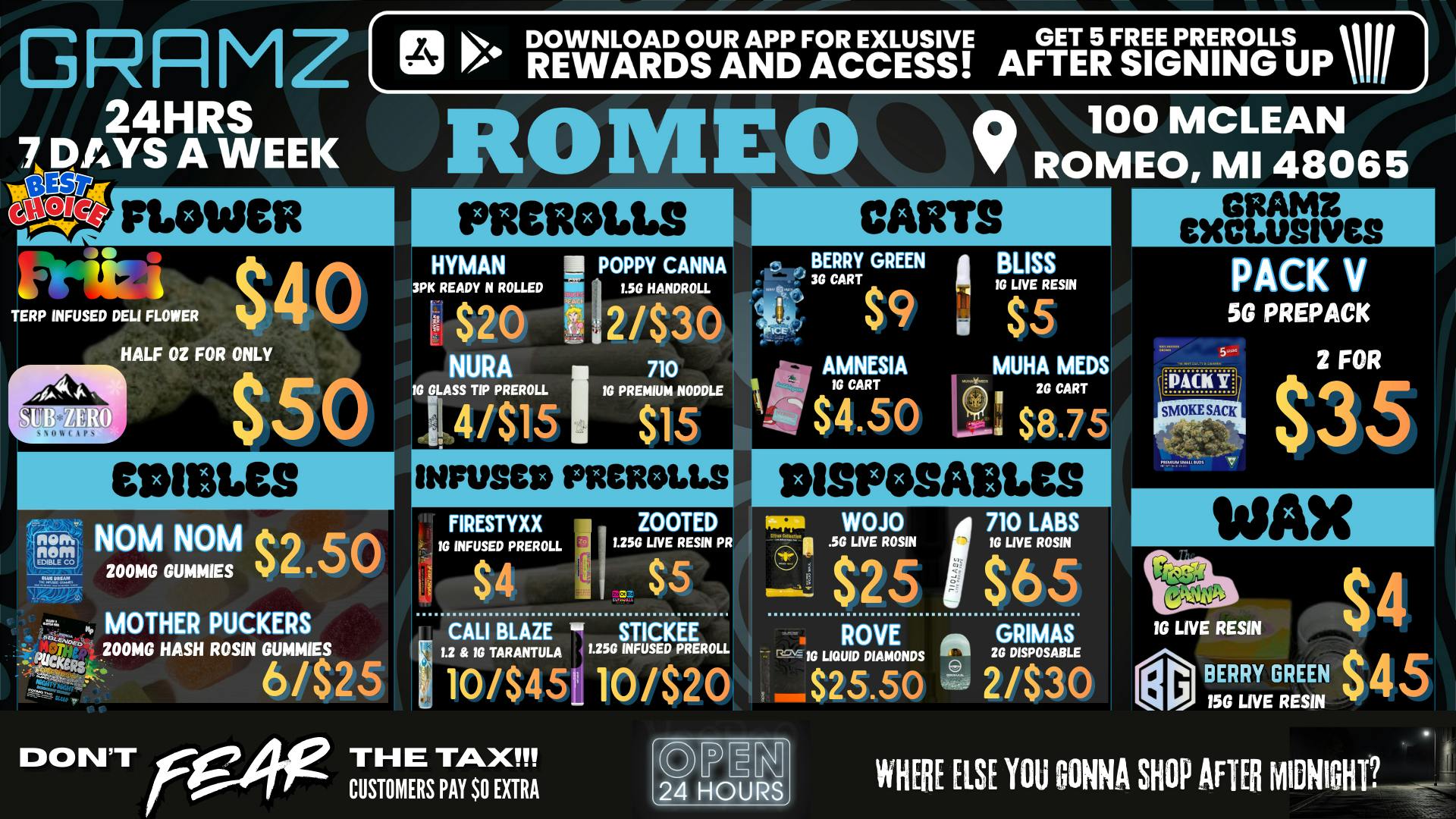 Gramz Cannabis - Romeo 💰 THE PRICE LEADER IN THE MITTEN ✋