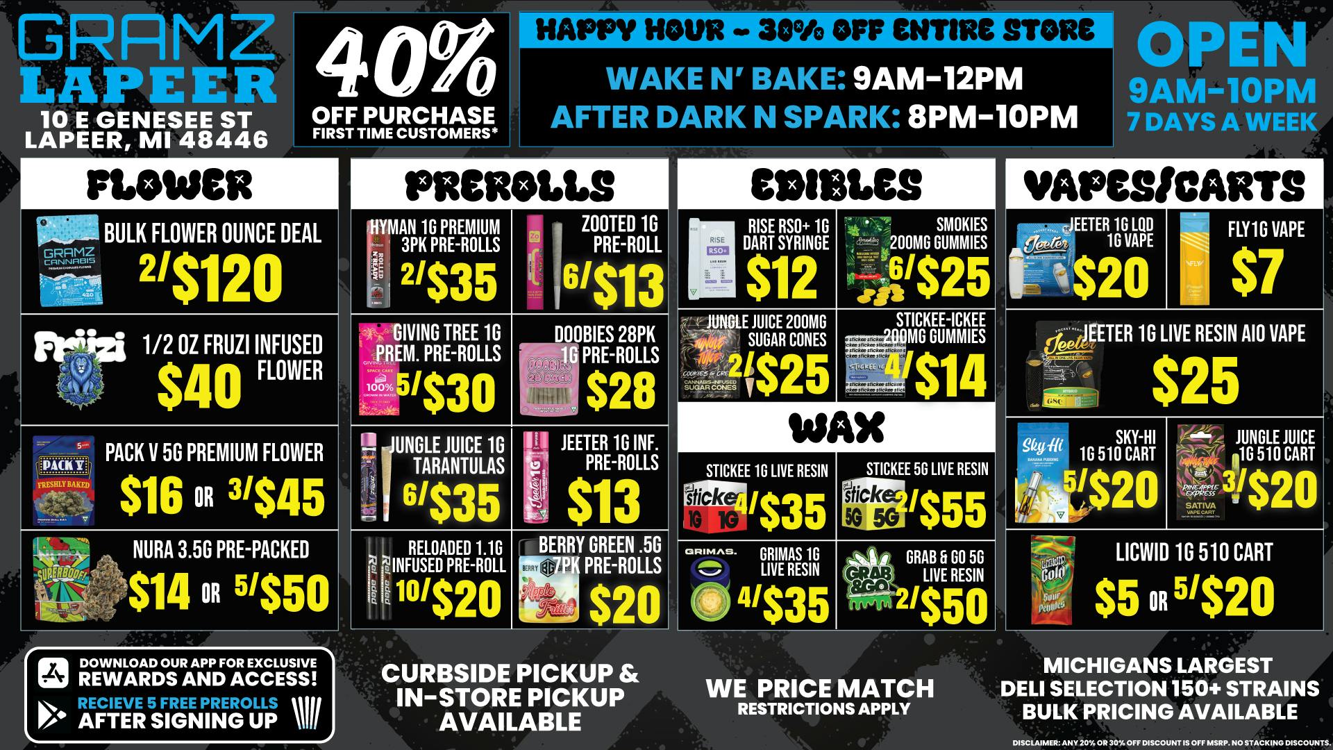 Gramz Cannabis - Lapeer 💰 BEST PRICES IN LAPEER — NO QUESTION ✋