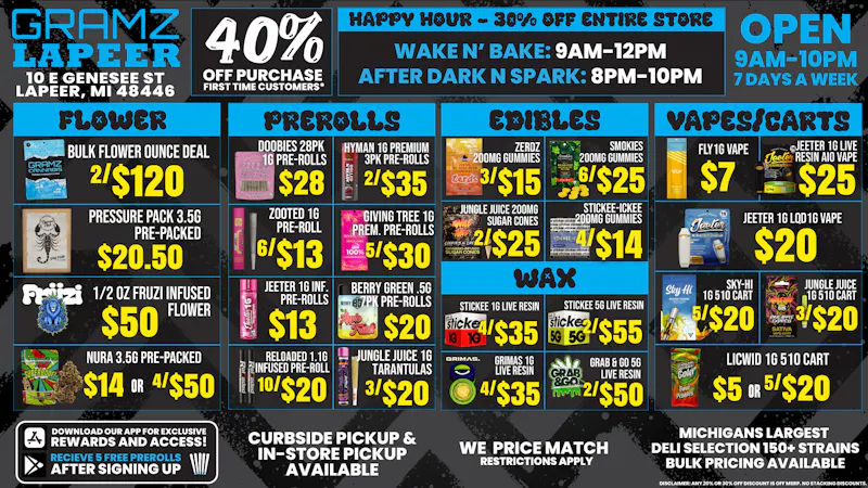 Gramz Cannabis - Lapeer 🔥 Stock Up. Save Big. Stay Loud. 🔥