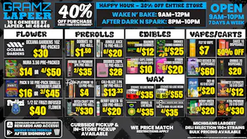 Gramz Cannabis - Lapeer 💰 BEST PRICES IN LAPEER — NO QUESTION ✋