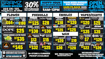 Gramz Cannabis - Three Rivers 🔥 Deals That Don’t Sleep — 24 Hours 🔥