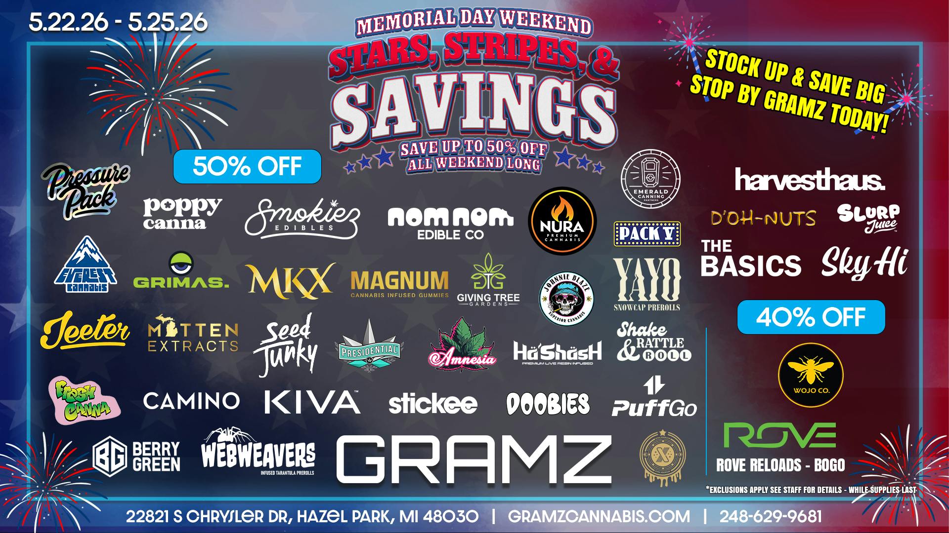 Gramz Cannabis - Hazel Park ✨ STARS, STRIPES & SAVINGS ✨