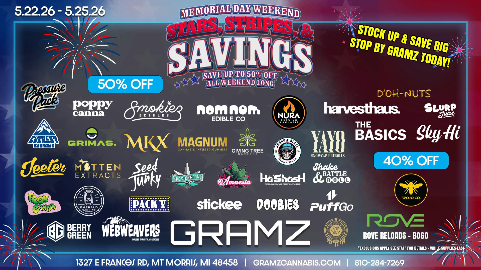 Gramz Cannabis - Mt. Morris ✨ STARS, STRIPES & SAVINGS! ✨