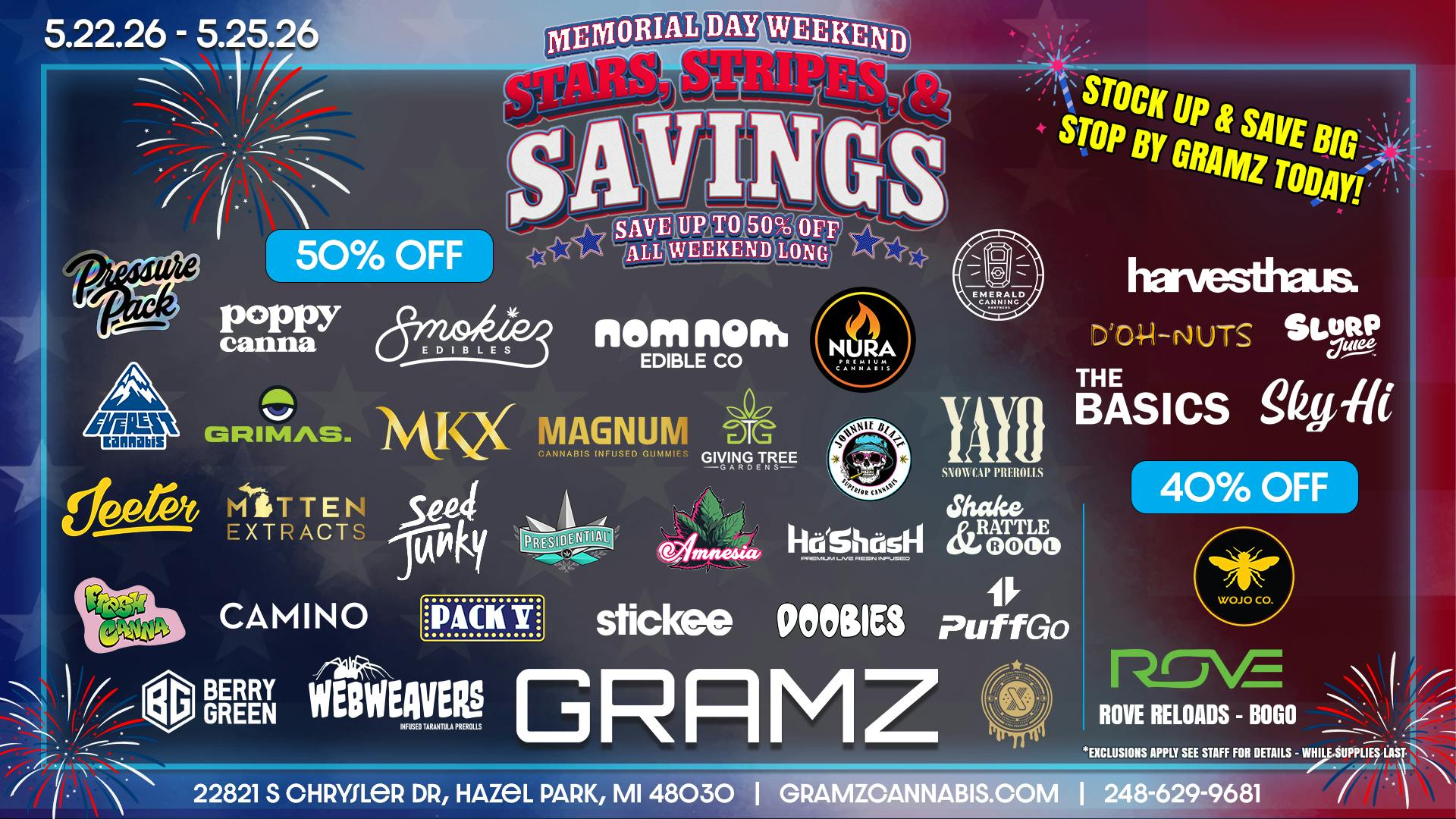 Gramz Cannabis - Hazel Park ✨ STARS, STRIPES & SAVINGS ✨