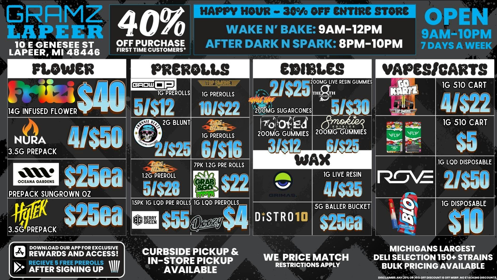 Gramz Cannabis - Lapeer 🔥 Lapeer's Hottest Deals Are Here! 💨