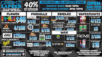 Gramz Cannabis - Lapeer 🔥 Lapeer's Hottest Deals Are Here! 💨