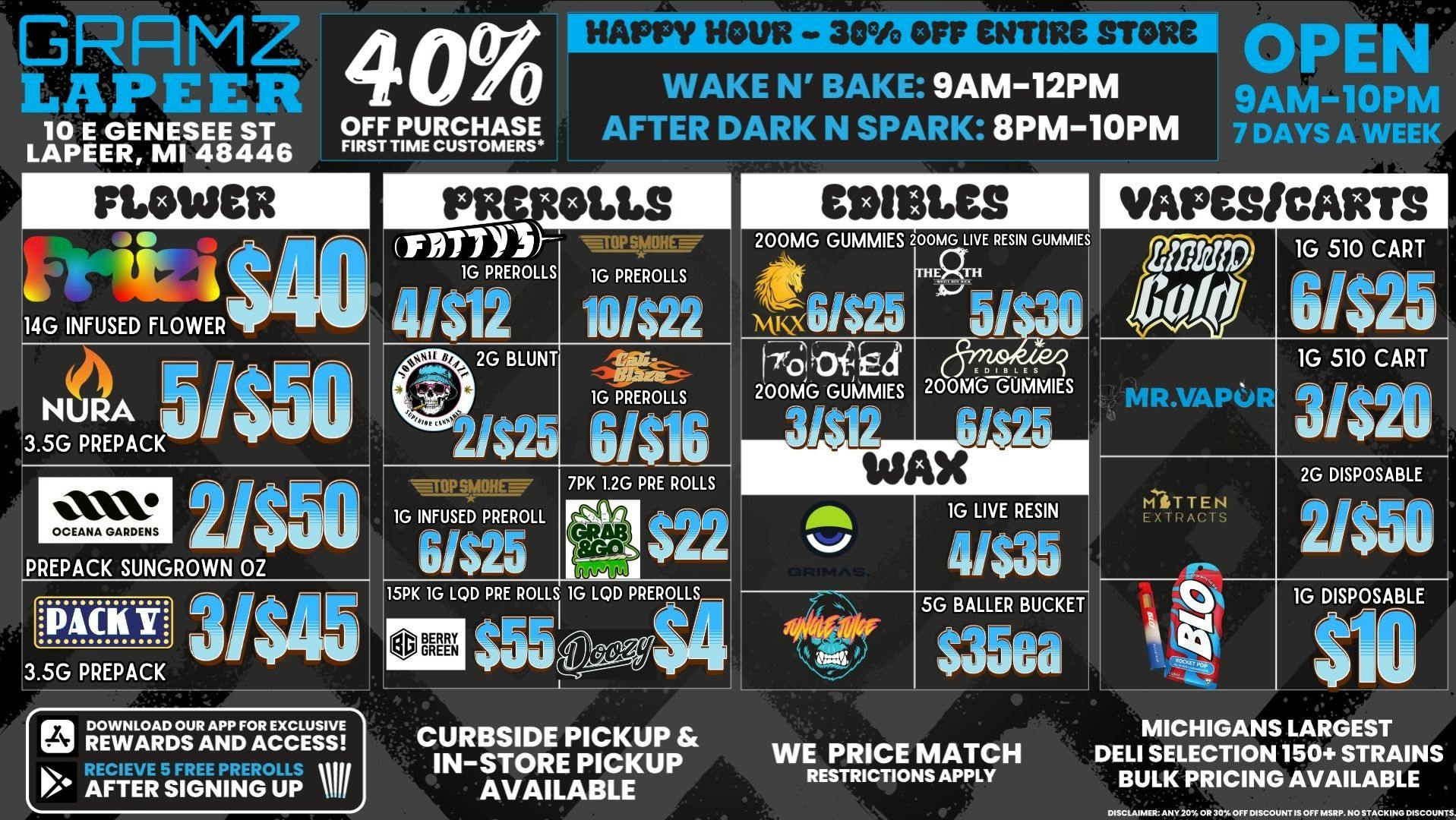 Gramz Cannabis - Lapeer 🌿🔥 HUGE SAVINGS JUST DROPPED IN LAPEER! DON'T MI