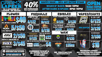 Gramz Cannabis - Lapeer 🌿🔥 HUGE SAVINGS JUST DROPPED IN LAPEER! DON'T MI