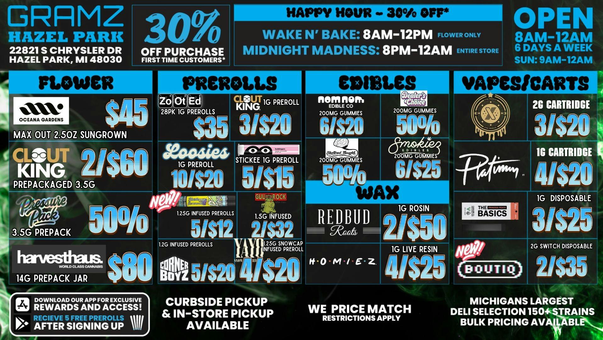 Gramz Cannabis - Hazel Park 🦉🔥 Night Owl Specials in Hazel Park