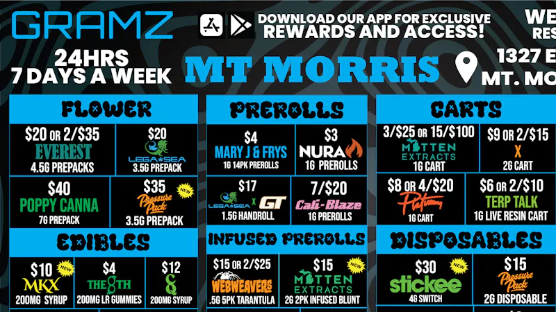 Gramz Cannabis - Mt. Morris 💥 LIGHT UP YOUR TUESDAY — FIREWORKS START AT 10PM