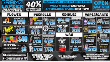 Gramz Cannabis - Lapeer 🚨🔥 LAPEER DEAL DROP! MASSIVE SAVINGS ARE HERE!