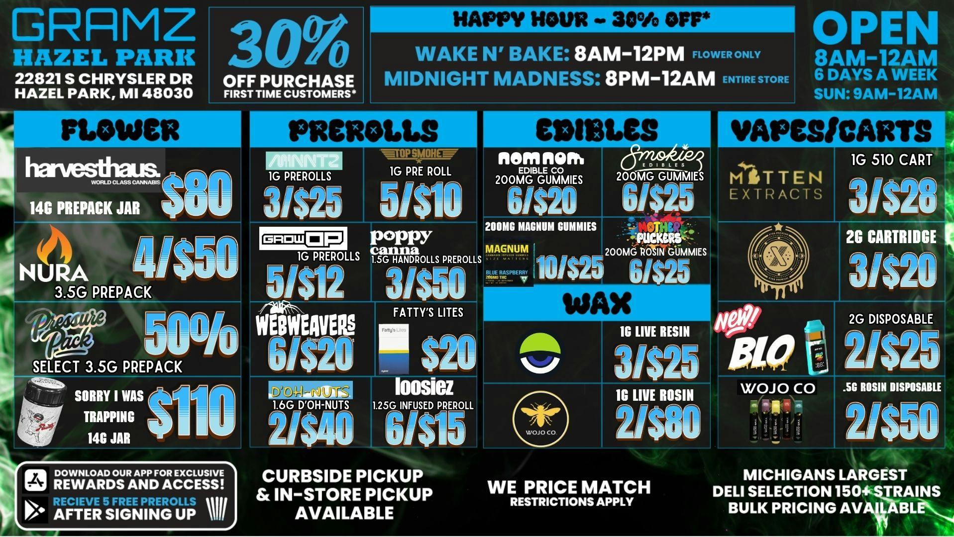 Gramz Cannabis - Hazel Park 🔥💨 HAZEL PARK HOTBOX SPECIALS ARE HERE! 💨🔥