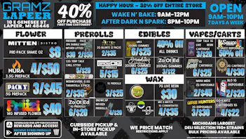 Gramz Cannabis - Lapeer 🔥💨 LAPEER'S HOTTEST DEALS OF THE WEEK! 💨🔥