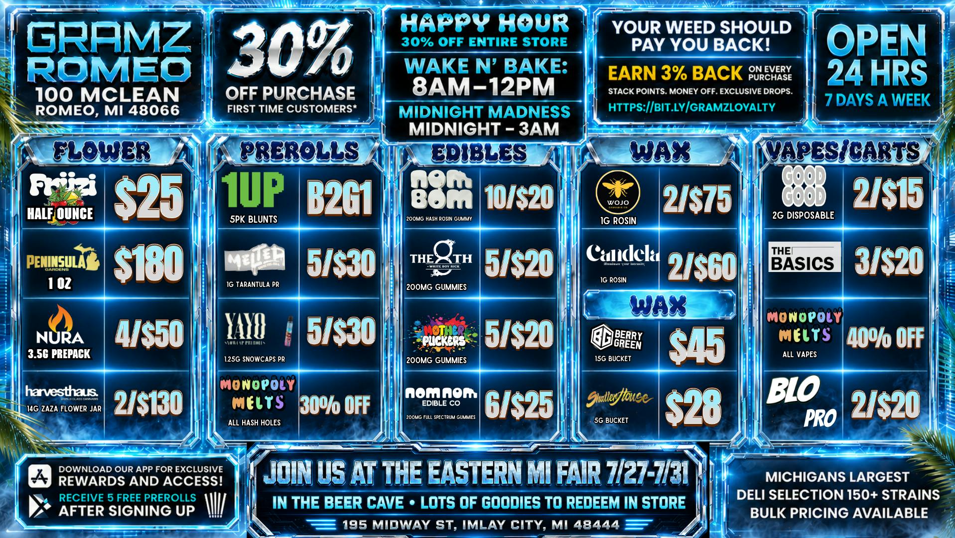Gramz Cannabis - Romeo 🔥 Romeo's Biggest Deals Are Here—Shop 24/7! 🌿