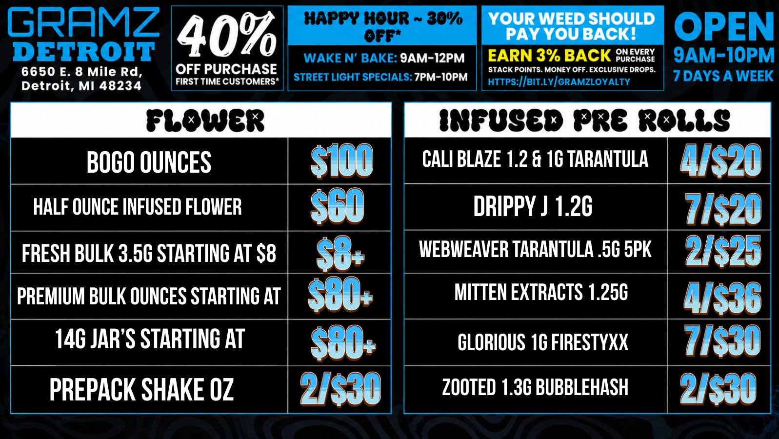Gramz Cannabis Detroit 🔥 Detroit's Biggest Flower Deals Are Here! 🌿