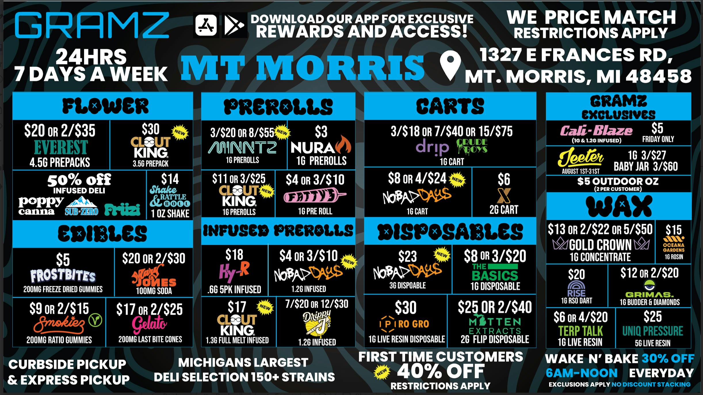 Gramz Cannabis - Mt. Morris 🔥BIG Flower, Vape & Edible Deals 🎉 MT MORRIS