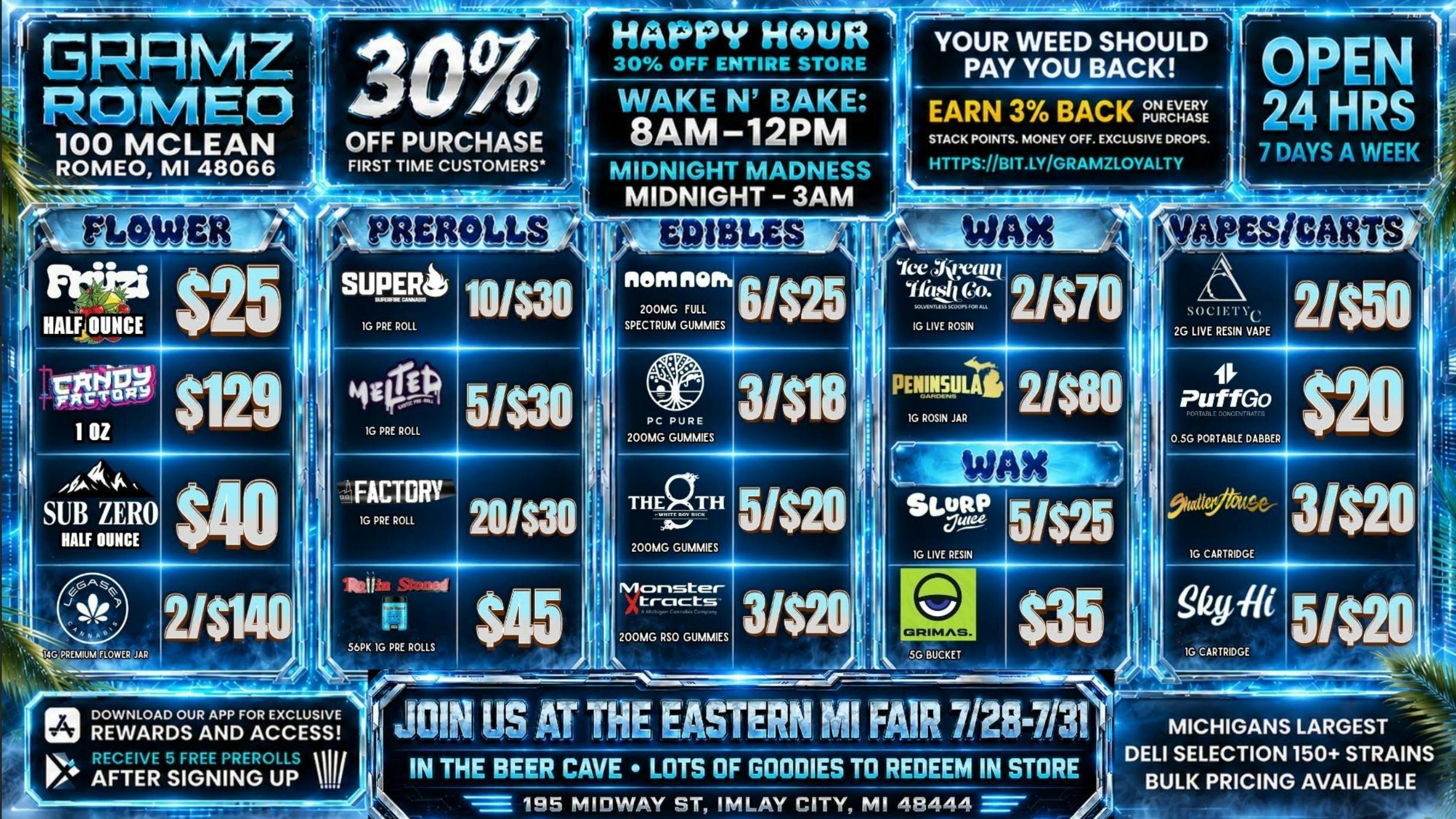 Gramz Cannabis - Romeo 🔥 30% Off First Visit - Gramz Romeo