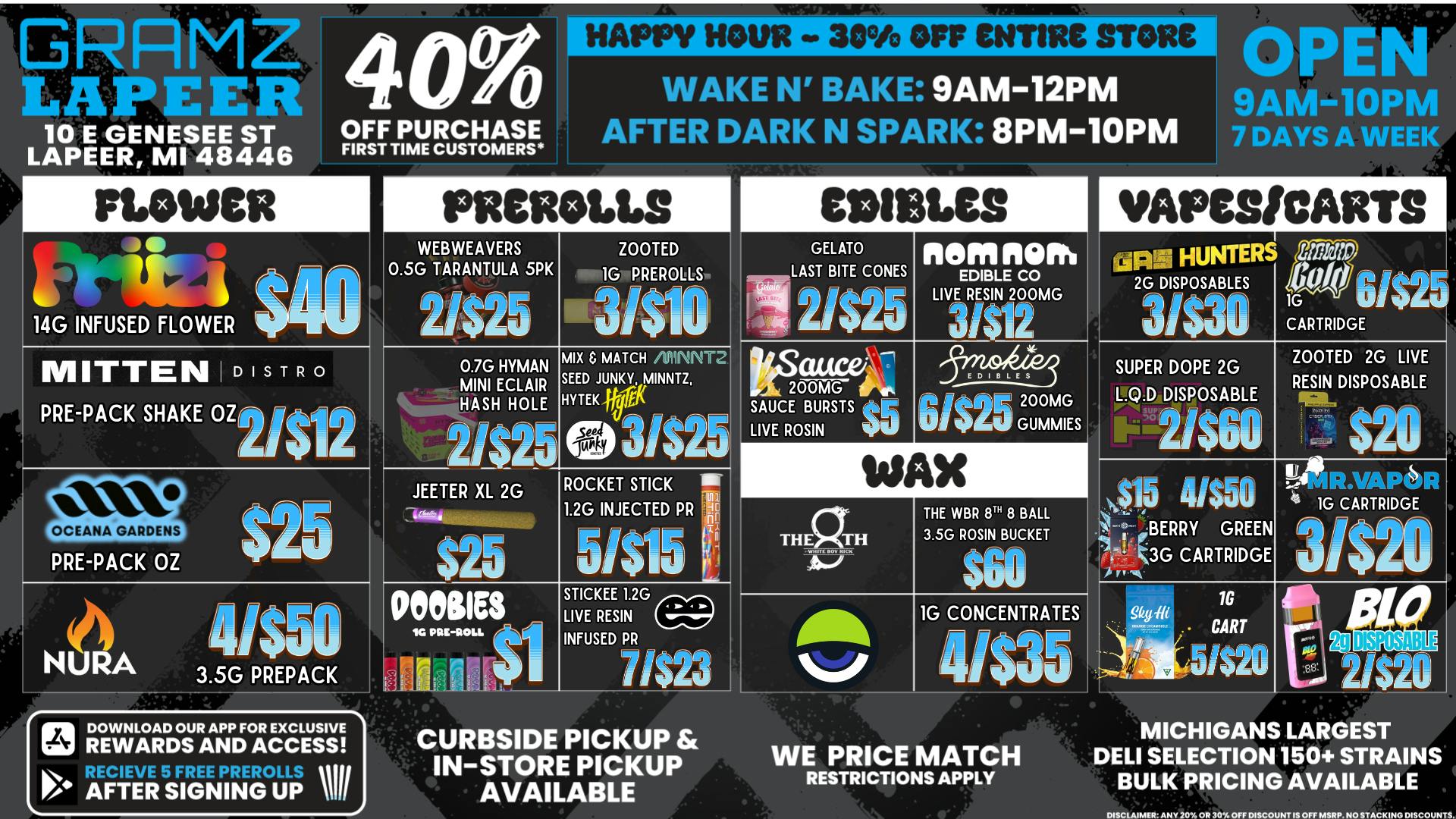 Gramz Cannabis - Lapeer 🔥 Gramz Labor Day Deals Are HERE! 🌿💨