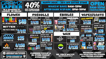 Gramz Cannabis - Lapeer 🔥 Gramz Labor Day Deals Are HERE! 🌿💨