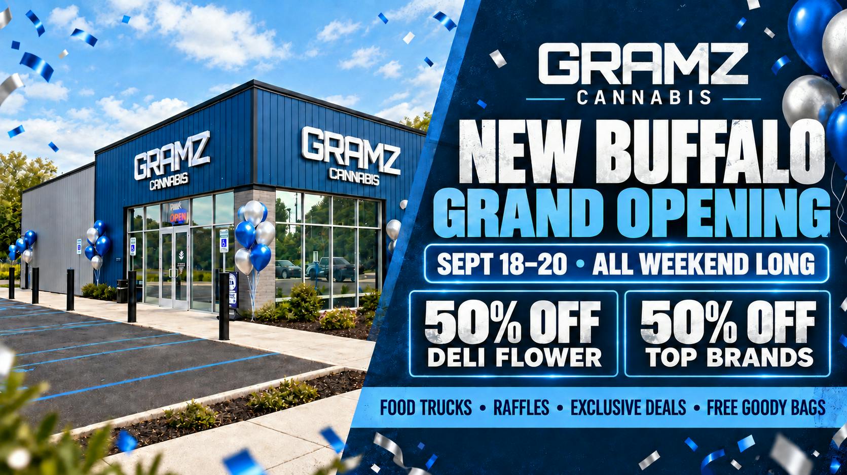 Gramz New Buffalo 🎉 Gramz New Buffalo Grand Opening: 50% Off!