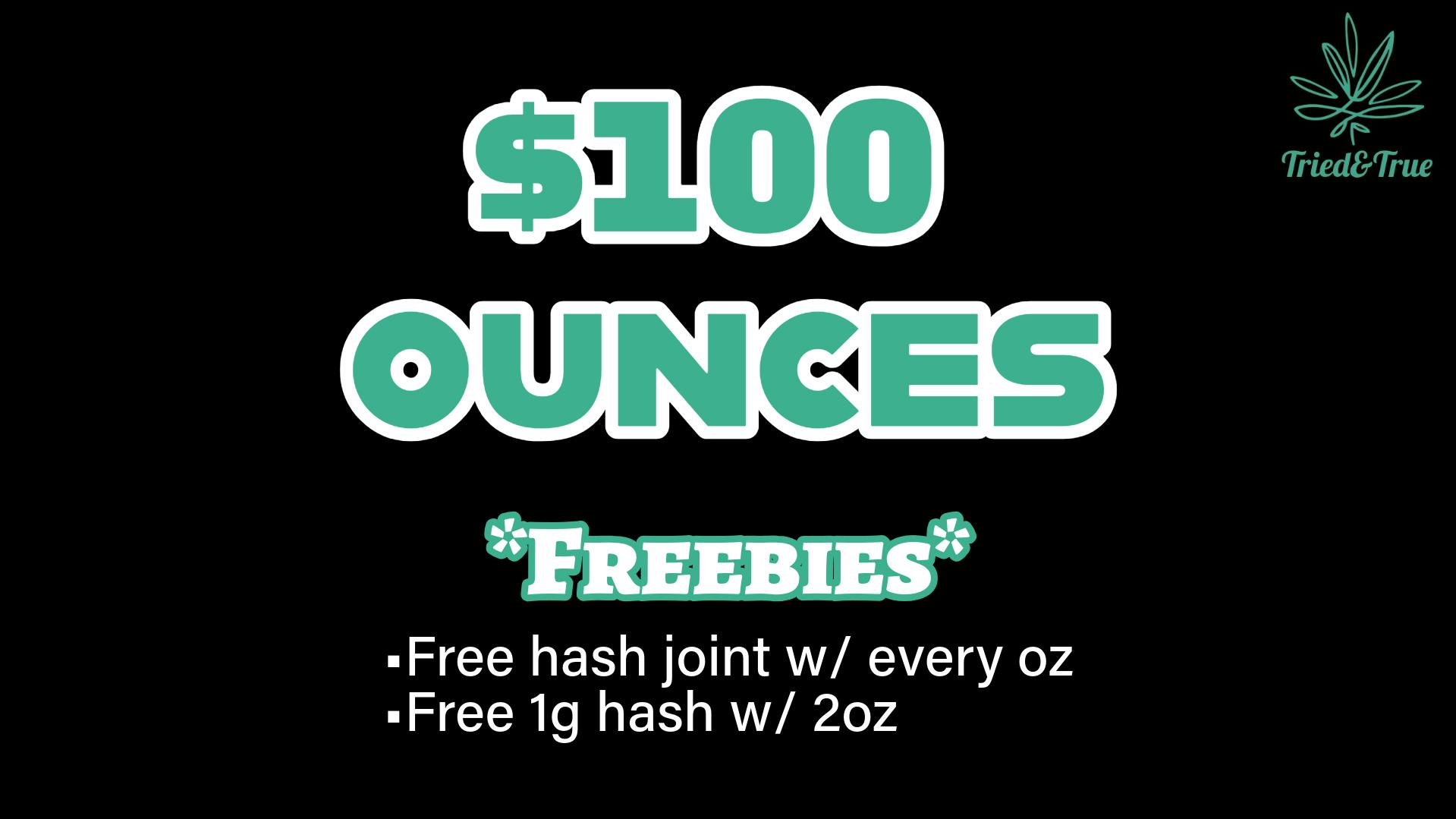 Tried & True 8 Strains! $100oz