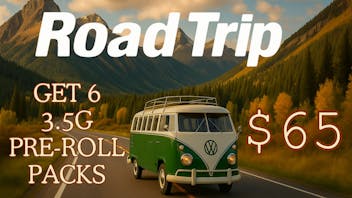The Grass Station - Drive Thru Open Now! SIX ROAD TRIP 3.5 GRAM PREROLL PACK FOR $65