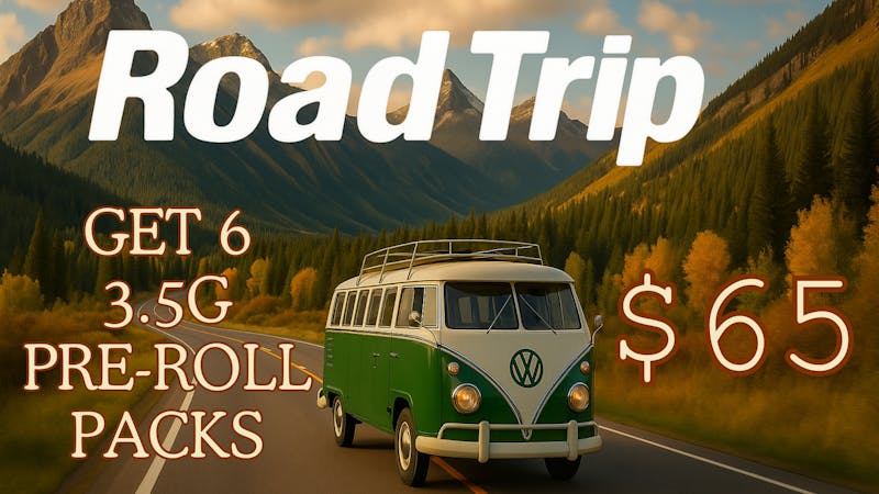 The Grass Station - Drive Thru Open Now! SIX ROAD TRIP 3.5 GRAM PREROLL PACK FOR $65