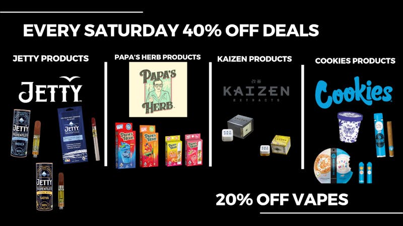 Higher Level - Greenfield 40% OFF PAPA'S HERB, KAIZEN, JETTY, & COOKIES!!!