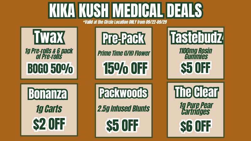 Kika Kush-Circle Weekly Deals - Circle Location