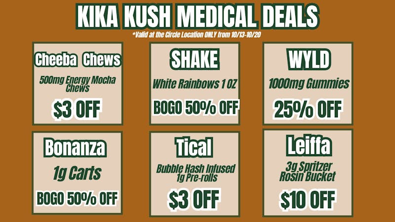 Kika Kush-Circle Weekly Deals - Circle Location