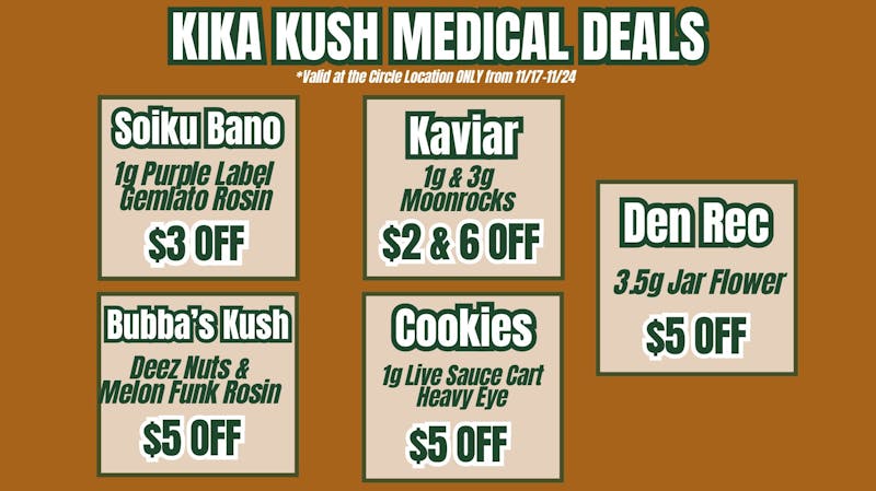 Kika Kush-Circle Weekly Deals - Circle Location