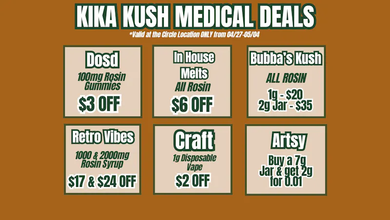Kika Kush-Circle Weekly Deals - Circle Location