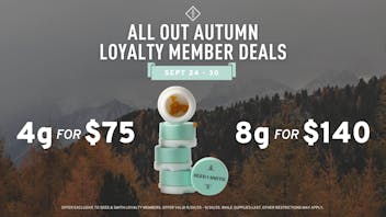 Seed & Smith Cannabis All Out Autumn - Live Resin at $75/4g or $140/8g