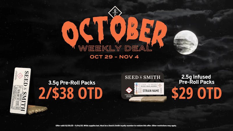 Seed & Smith Cannabis Save big on S&S pre-roll packs this week!