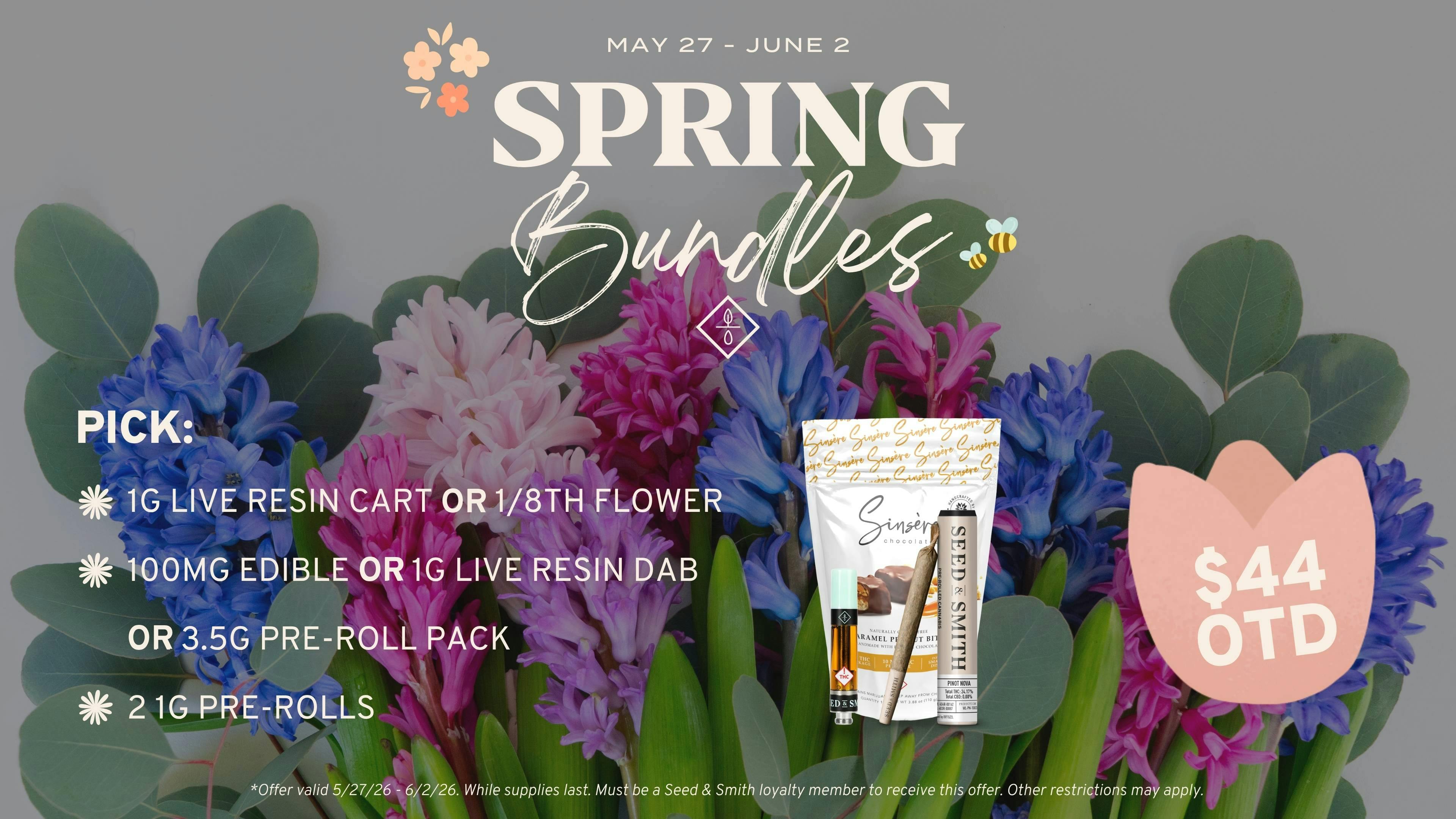Seed & Smith Cannabis $44 OTD Spring Bundle