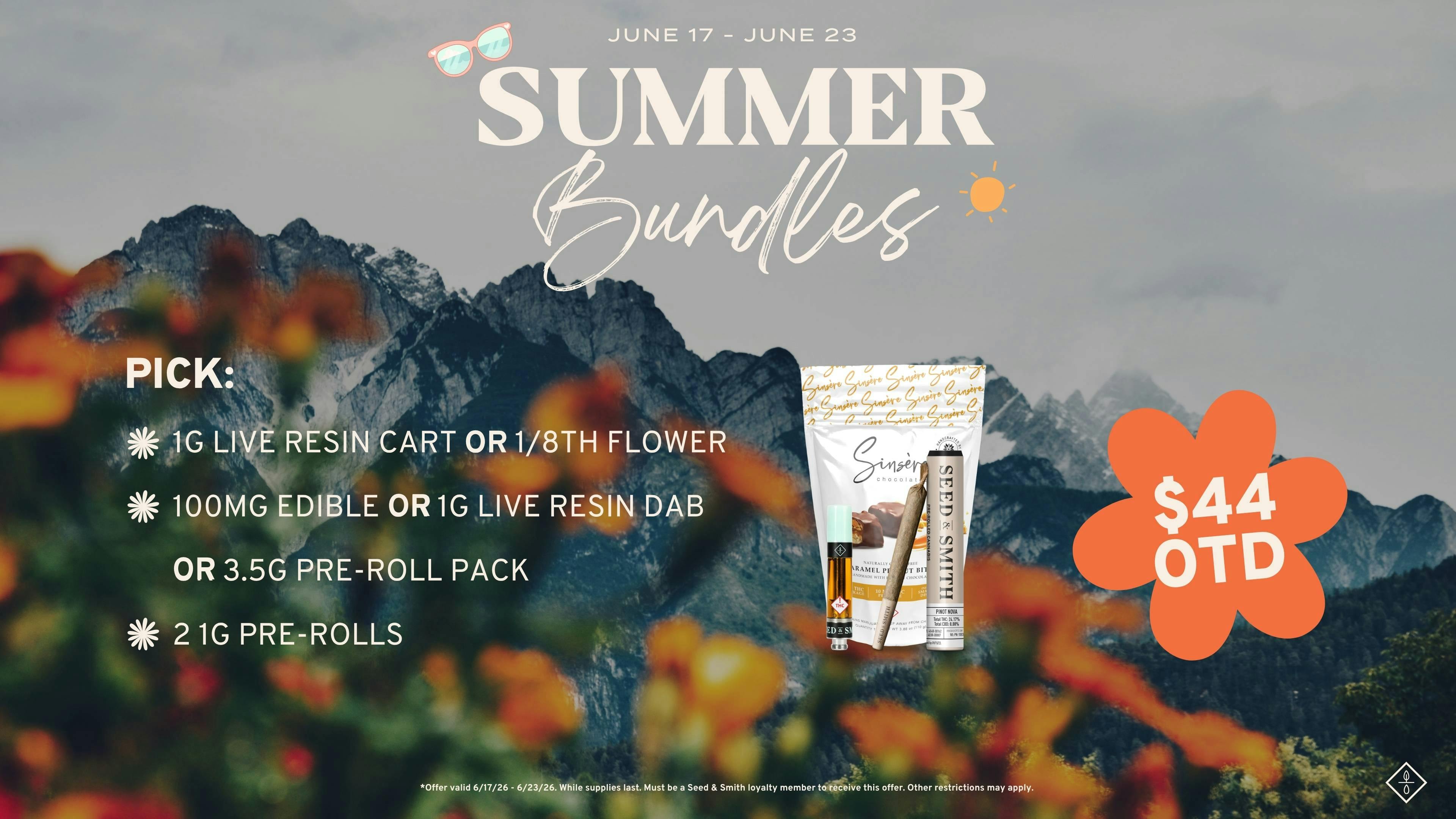 Seed & Smith Cannabis $44 OTD Summer Bundle
