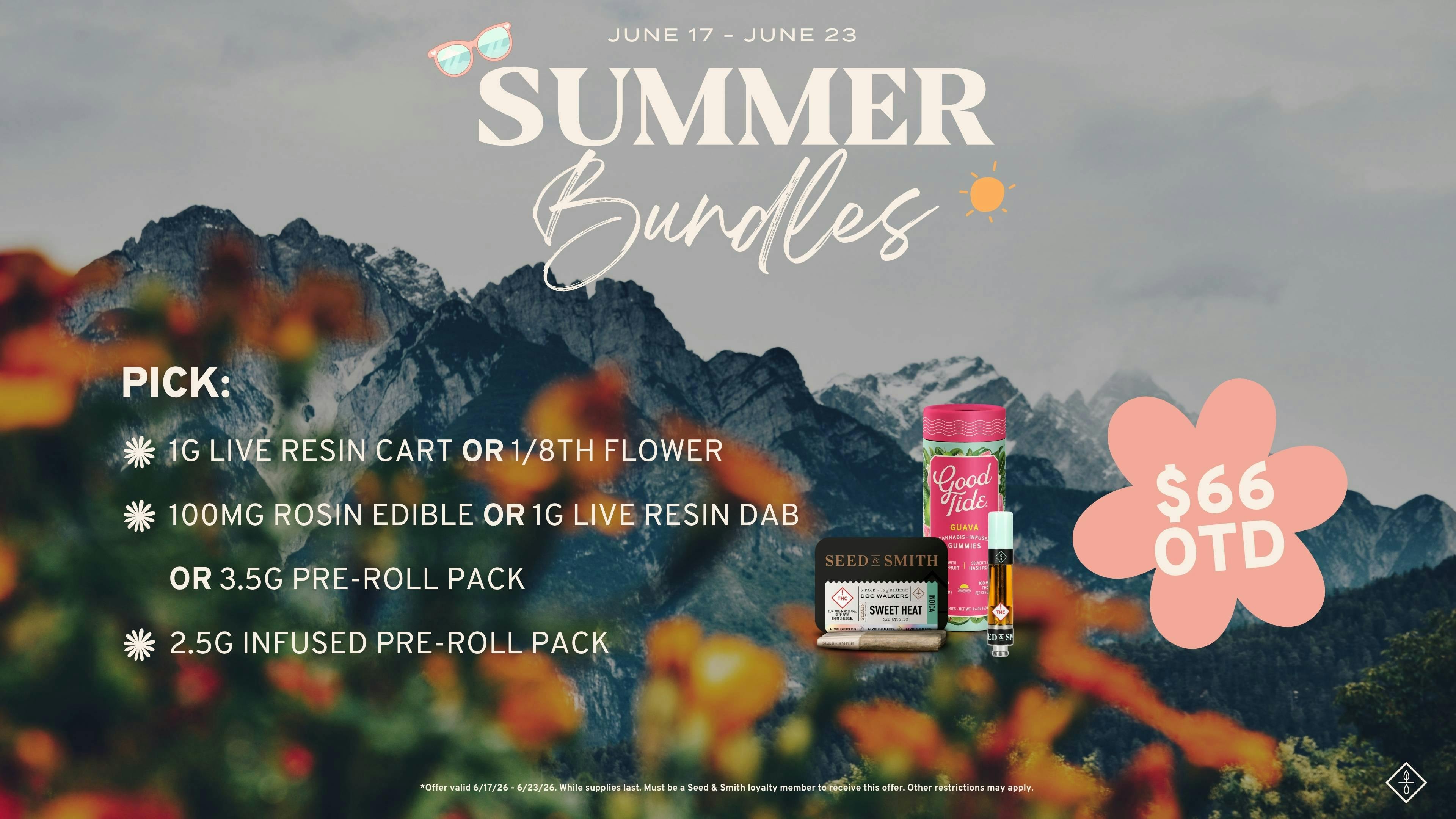 Seed & Smith Cannabis $66 OTD Summer Bundle